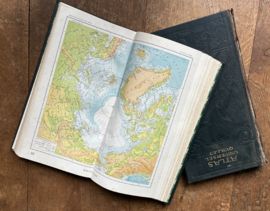 Antieke Tweedelige Atlas Universel Quillet (1923/1925) –
