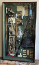 Vintage golf-herinneringskast / vitrinekast