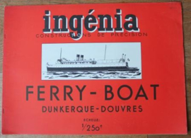 Oude bouwplaten van een Ferry Boat