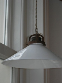 Diverse oude glazen lampekapjes