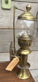 Antieke Messing Treinwagonlamp – Authentieke Spoorwegiana (ca. 1900) Epe
