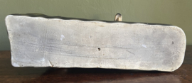 Antiek/Vintage Gipsen Beeld Liggende Duitse Herder – Art Deco Periode (Epe)