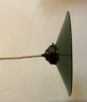 Vintage emaille Keukenlamp