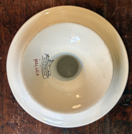Antieke compoteschaal / tazza op voet – Petrus Regout 'Malaga'