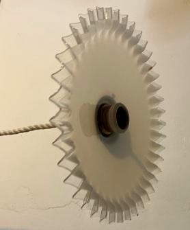 Vintage Melkglazen keukenlamp