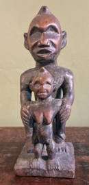 Prachtig Antiek Afrikaans Houten Beeld – Tribal Art Houtsnijwerk