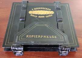 Antieke F. Soennecken Kopierpresse