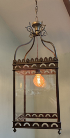 Imposante Antieke Bronzen Lantaarn – Franse Stijl