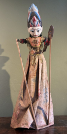 Prachtige Vintage Wayang Golek Pop – Indonesisch Javaans Houtsnijwerk