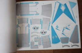 papieren bouwplaten van vliegtuig "De concorde"