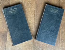 Antieke Tweedelige Atlas Universel Quillet (1923/1925) –