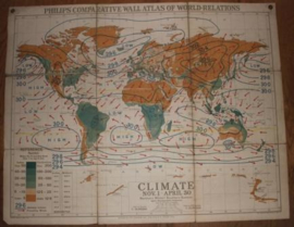 Landkaart Wereld "Climate"