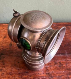 Antieke koperen koetslamp / fietslamp
