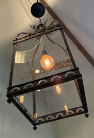 Imposante Antieke Bronzen Lantaarn – Franse Stijl