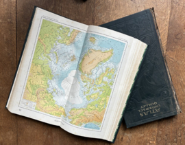 Antieke Tweedelige Atlas Universel Quillet (1923/1925) –