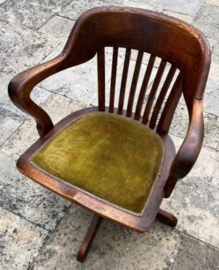 Antieke eiken Bureau stoel