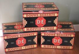 Douwe Egberts Koffie/Thee Voorraad Blik