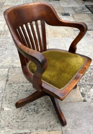Antieke eiken Bureau stoel