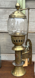 Antieke Messing Treinwagonlamp – Authentieke Spoorwegiana (ca. 1900) Epe