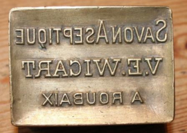 oude messing zeepstempel mallen