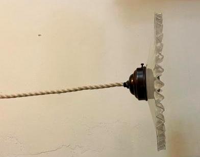 Vintage Melkglazen keukenlamp