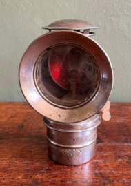 Antieke koperen koetslamp / fietslamp