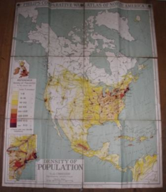 Landkaart America "Population"