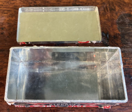 Vintage Verkade Biscuits blik – Nostalgische koektrommel (Art Deco / Vlindermotief)