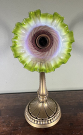 Vintage Art Nouveau zwanenhals tafellamp