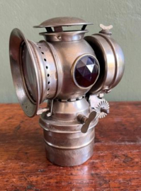 Antieke koperen koetslamp / fietslamp