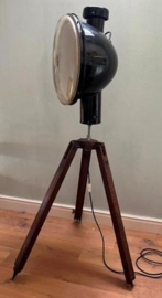 Unieke industriële vloerlamp op statief