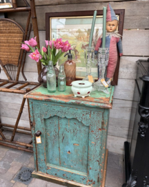 Vintage houten kastje – shabby chic / landelijke stijl (Epe)