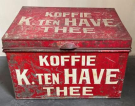 Koffie en Thee blik.  K.Ten Have