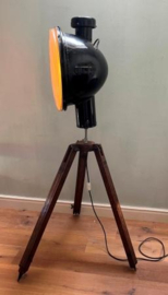 Unieke industriële vloerlamp op statief