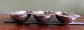 Antieke metalen chocolade-/bakvormen – paasei