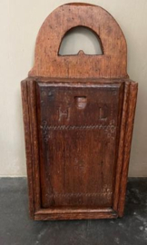 Antiek houten schooltas