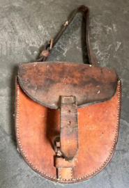 Oud lederen WWII Mitrailleur Patroon houder tas