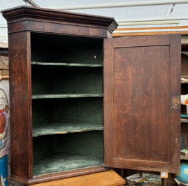 Antiek Engels Eiken Hoekkastje (ca. 1810) – George III Stijl (Epe)