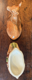 Prachtige Vintage Michel Caugant Terrine Hinde (Hertje) – Handbeschilderd