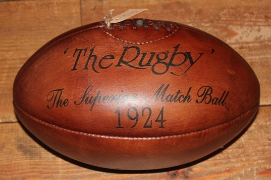 Lederen rugby bal