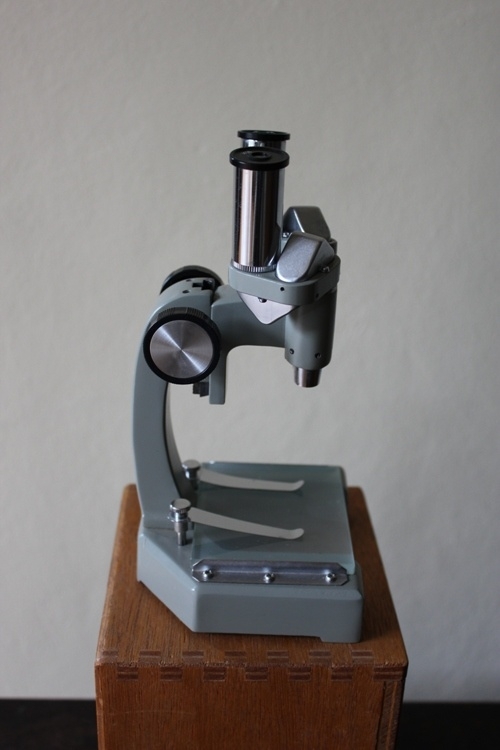 Oude School Microscoop