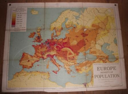 Landkaart Europa Population