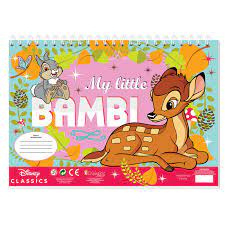 My little Bambi- bambi kleurplaten met stencil en stickervel