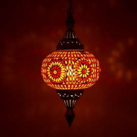 Oriental pendant- pumpkin