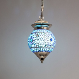 oosterse mozaïek hanglamp - diameter 15 cm.