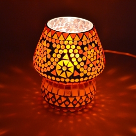 Oriental mushroom table lamp