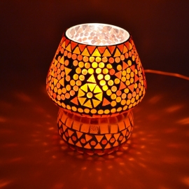 orientalische Tischlampe Mosaik - Pilz-RO