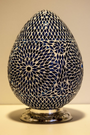 Oosterse tafellamp - papaja-BLUE-TD