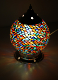 oosterse tafellamp mozaïek - diameter 15 cm-MC/SE