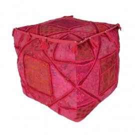 Oriental pouf patchwork